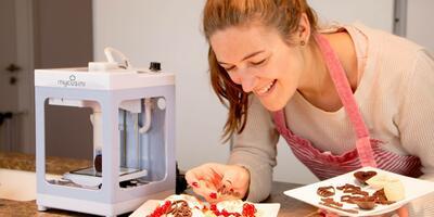 3D-Drucker Lebensmittel Start-Up Freising Schokoladenschriften