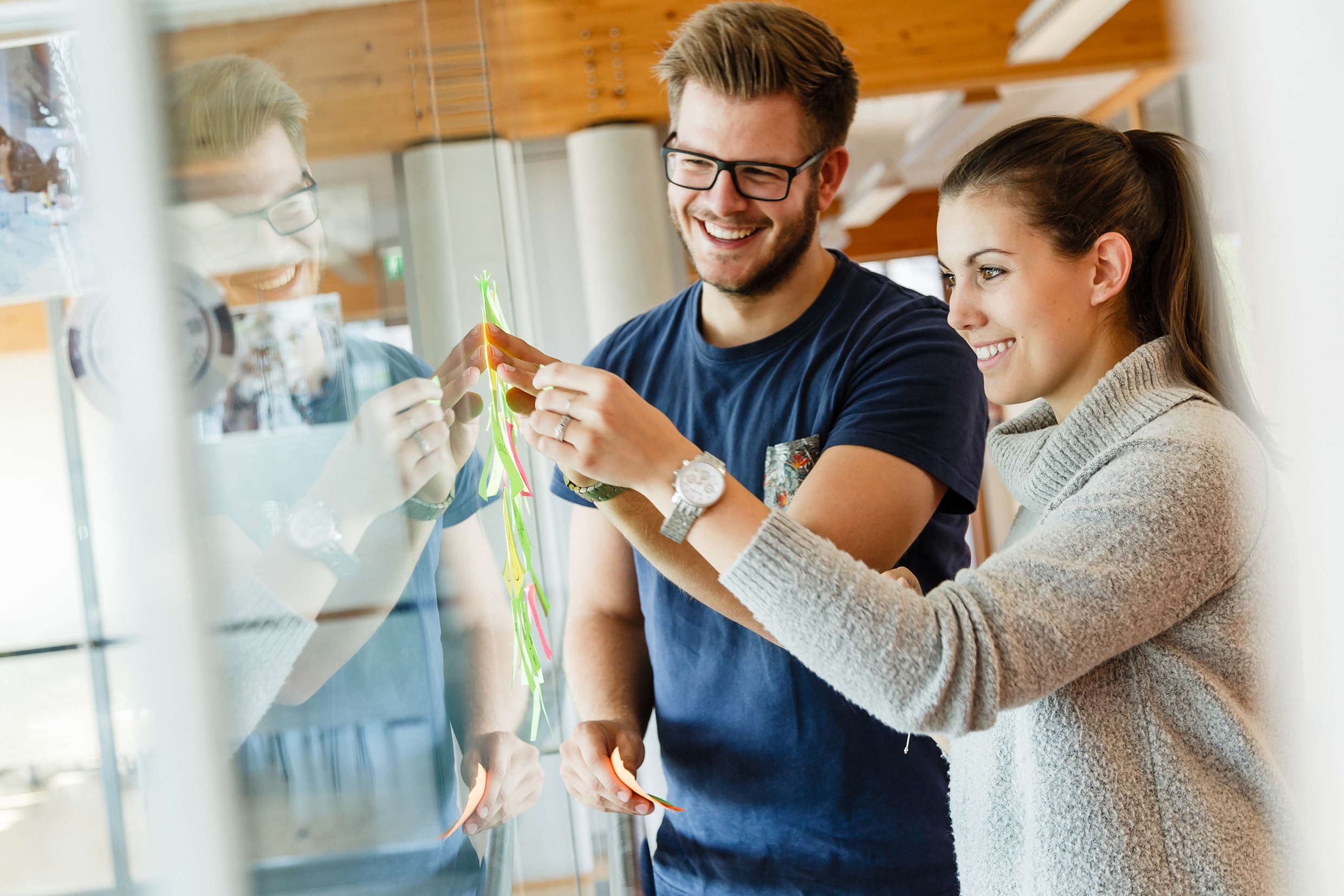 Studenten beim Teamwork